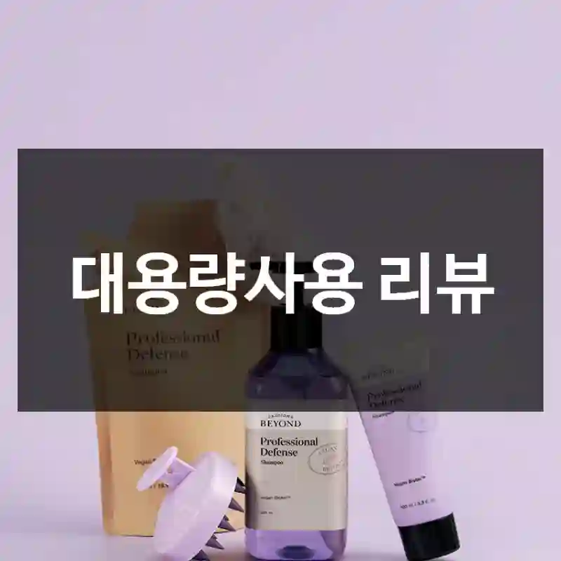 대용량사용 리뷰