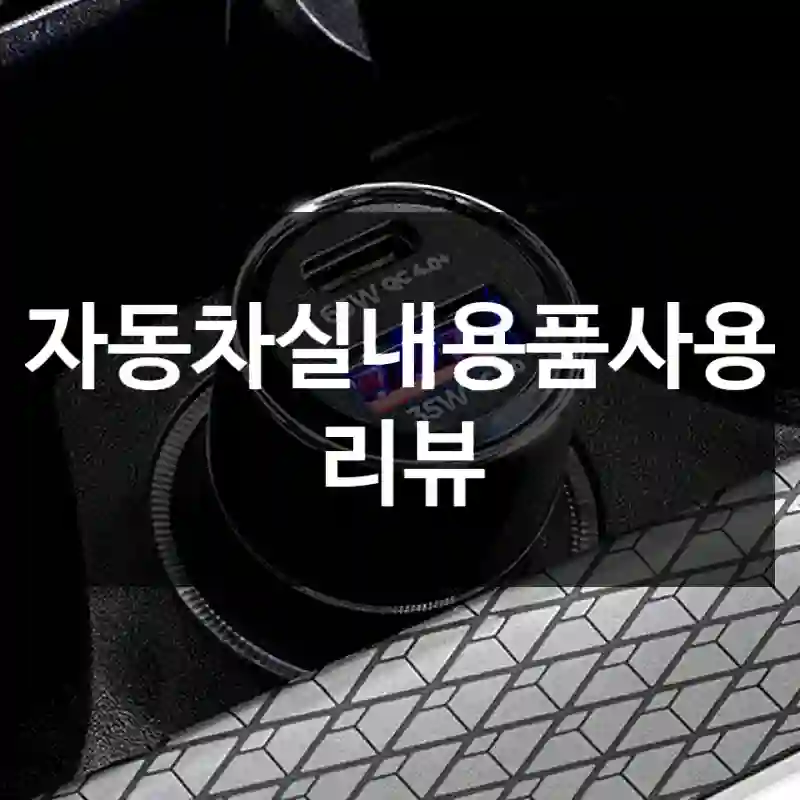 자동차실내용품사용 리뷰
