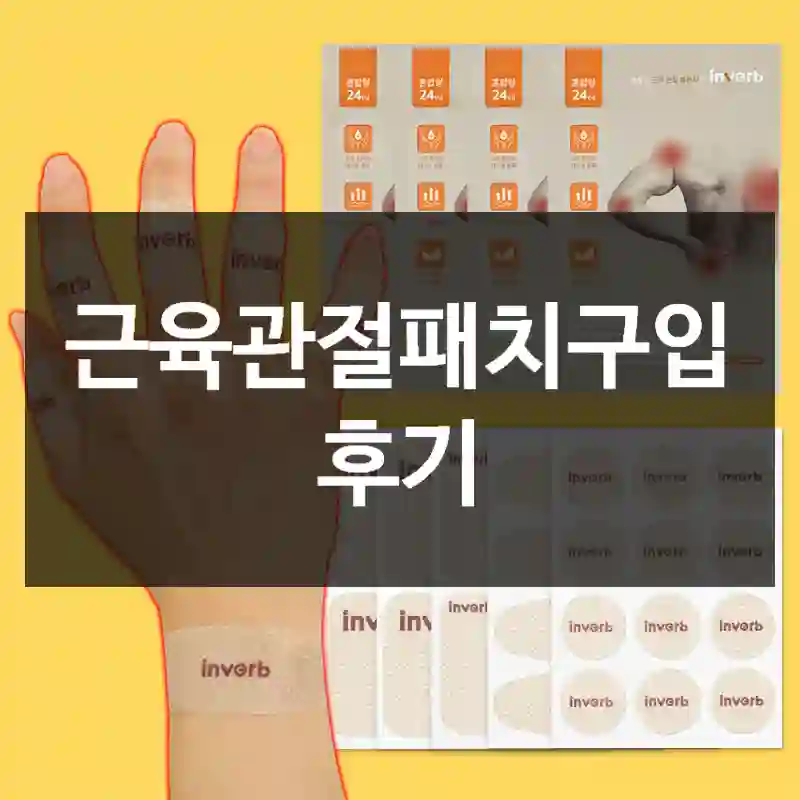 근육관절패치구입 후기