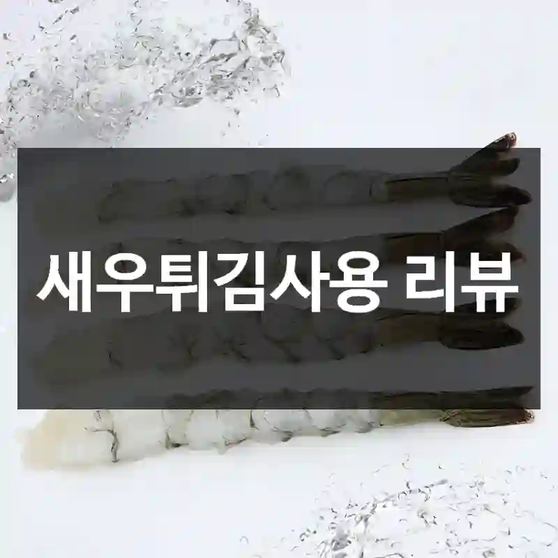 새우튀김사용 리뷰