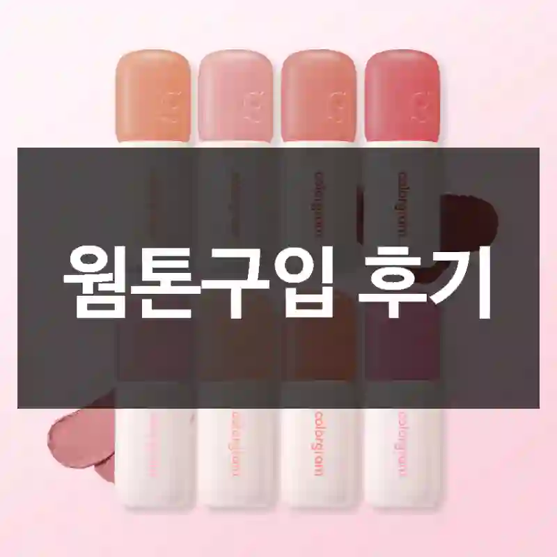 웜톤구입 후기