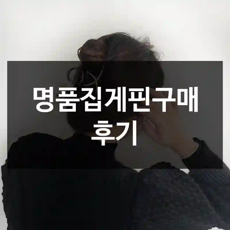 명품집게핀구매 후기