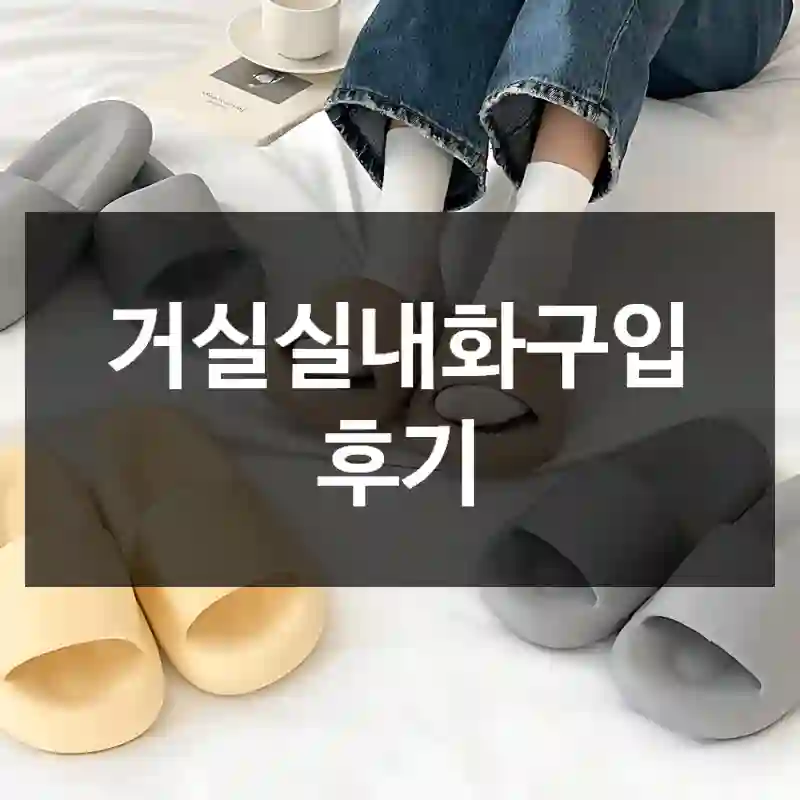 거실실내화구입 후기