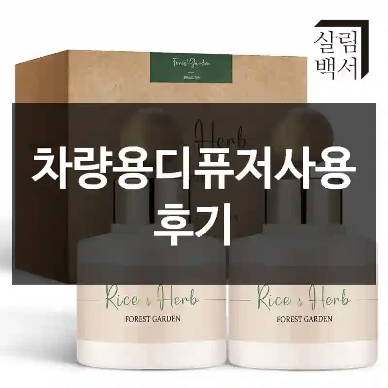 차량용디퓨저사용 후기