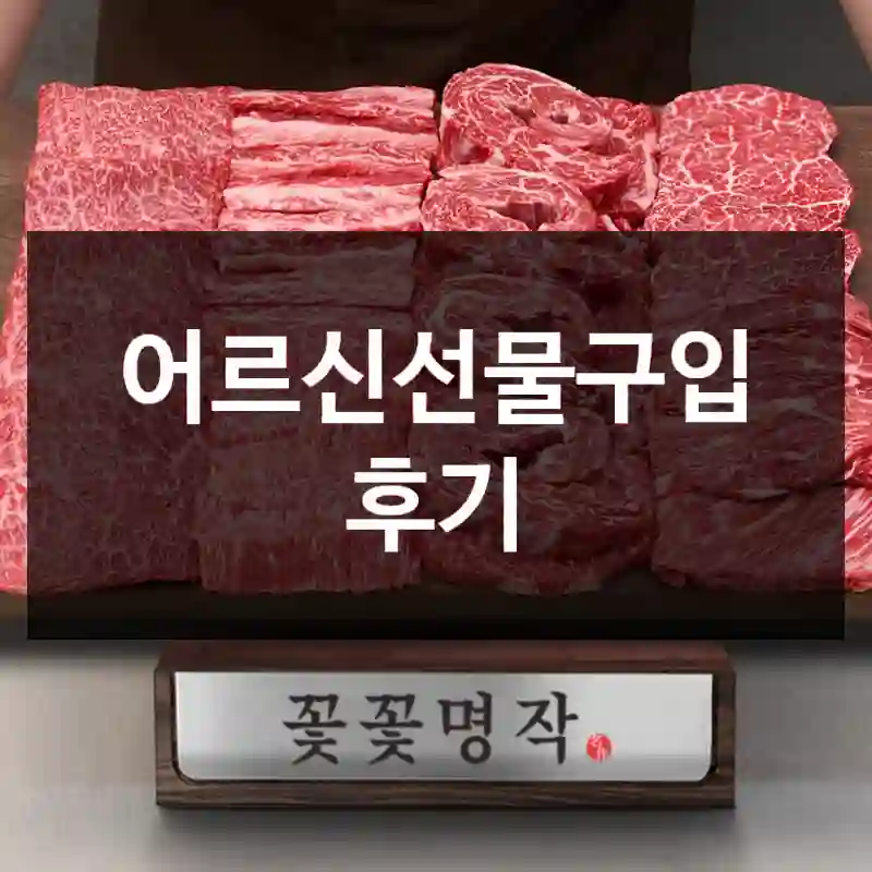 어르신선물구입 후기