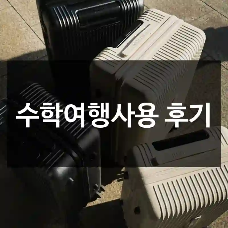 수학여행사용 후기