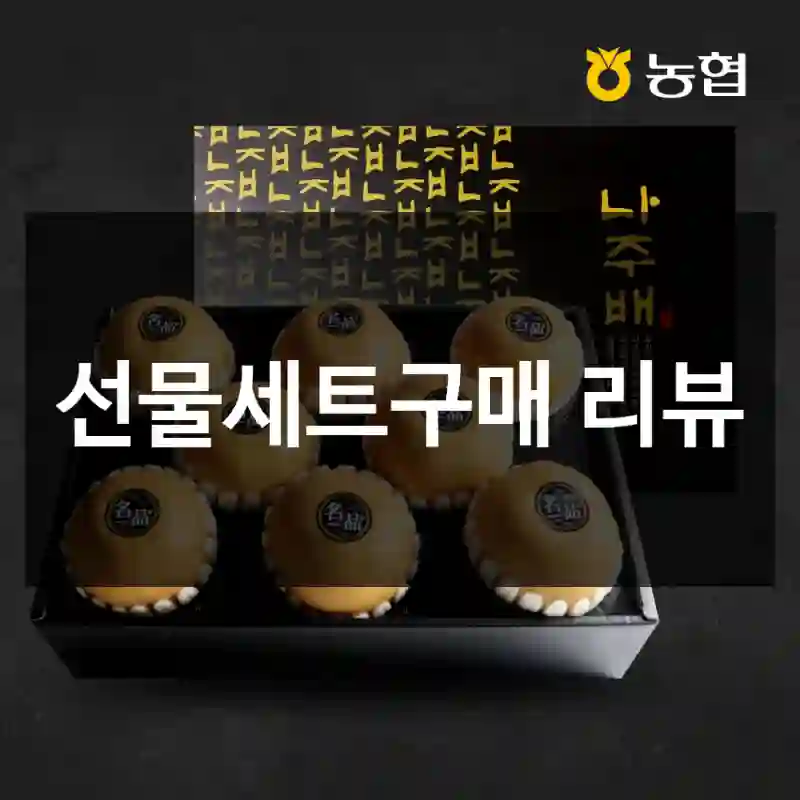 선물세트구매 리뷰