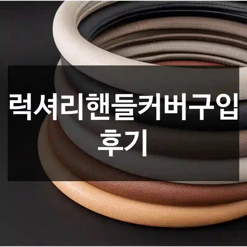 럭셔리핸들커버구입 후기