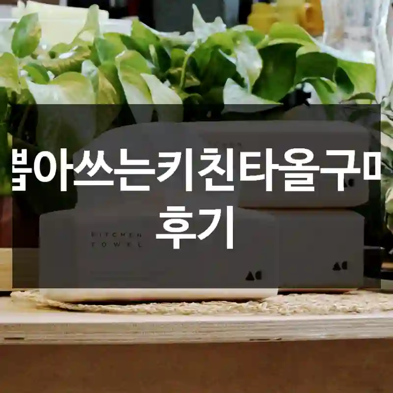 뽑아쓰는키친타올구매 후기