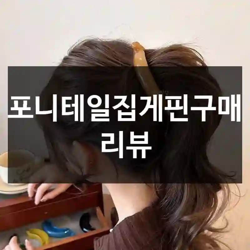 포니테일집게핀구매 리뷰
