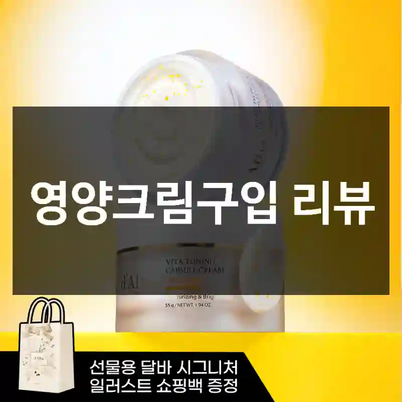 영양크림구입 리뷰