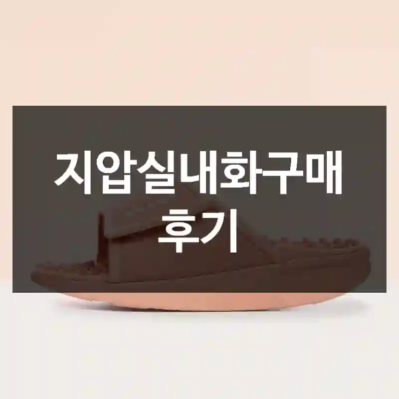 지압실내화구매 후기