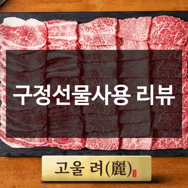 구정선물사용 리뷰