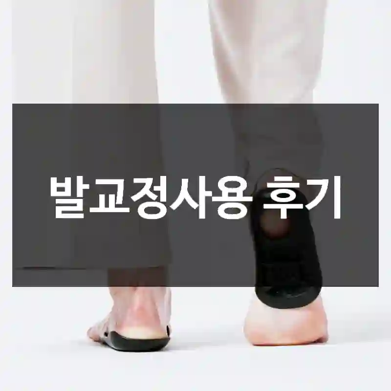 발교정사용 후기