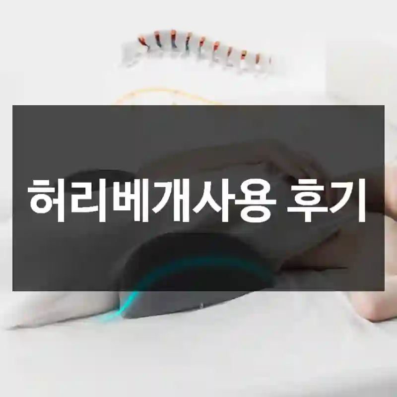 허리베개사용 후기