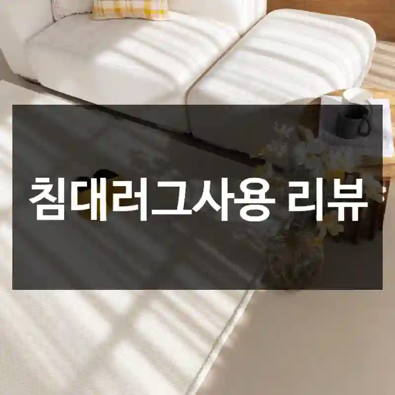 침대러그사용 리뷰