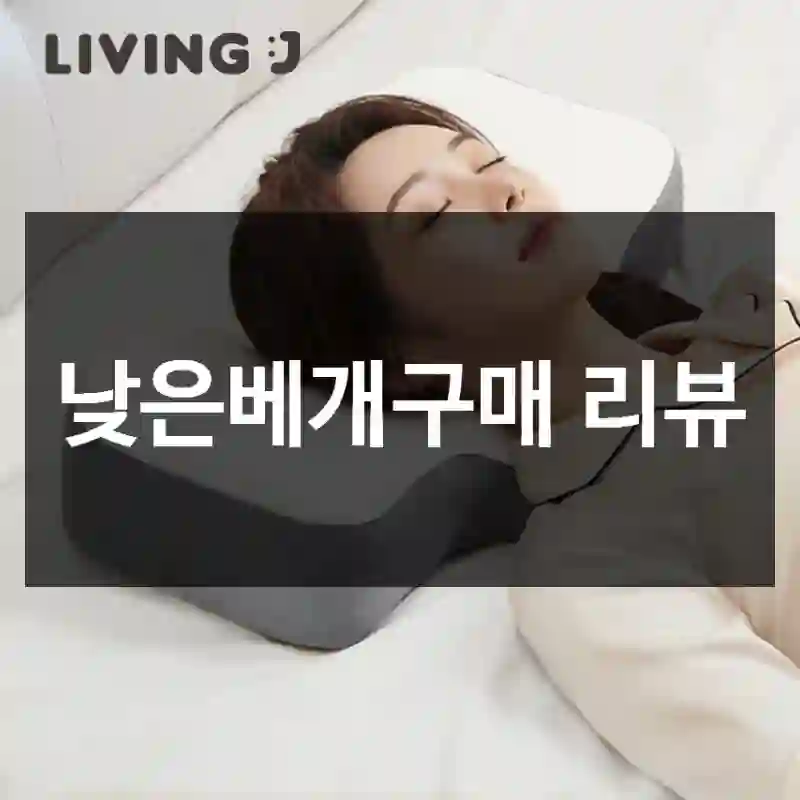 낮은베개구매 리뷰