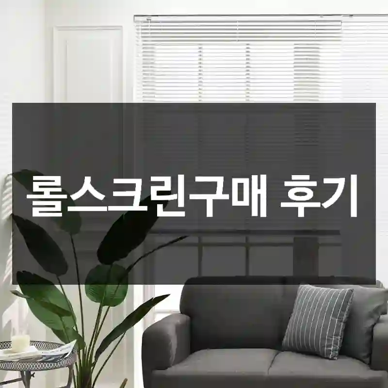 롤스크린구매 후기