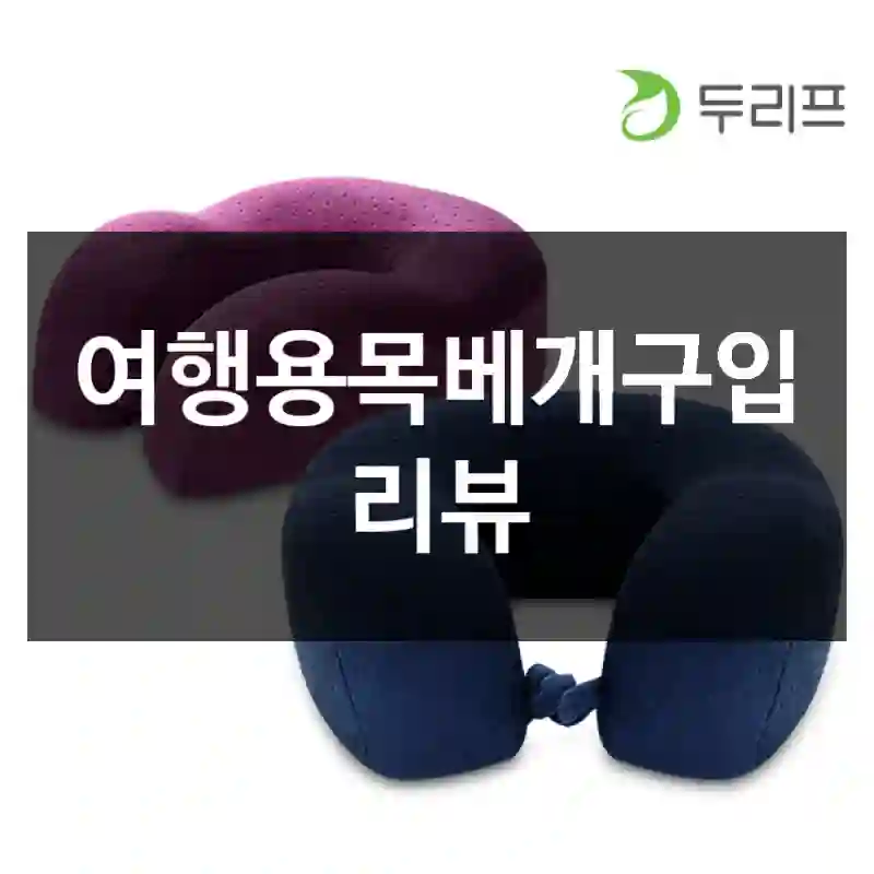 여행용목베개구입 리뷰